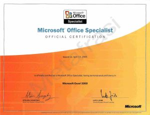 microsoft office specialist mos certification microsoft excel 2005