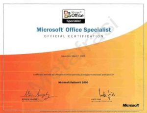 Microsoft Office Specialist -MOS Certification- Microsoft Outlook 2005