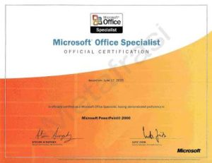 Microsoft Office Specialist -MOS Certification- Microsoft Powerpoint 2005