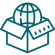 Λογότυπο Υπηρεσίας Παγκόσμιας Παράδοσης με κούριερ