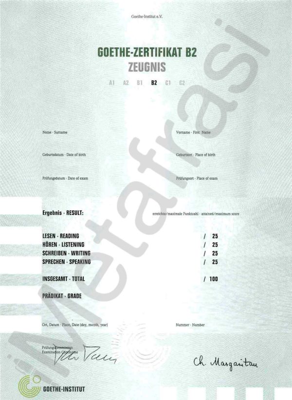 Goethe-Zertifikat B2 - Goethe-Institut